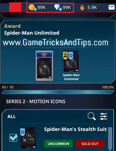 Marvel Collect Cheats Proof